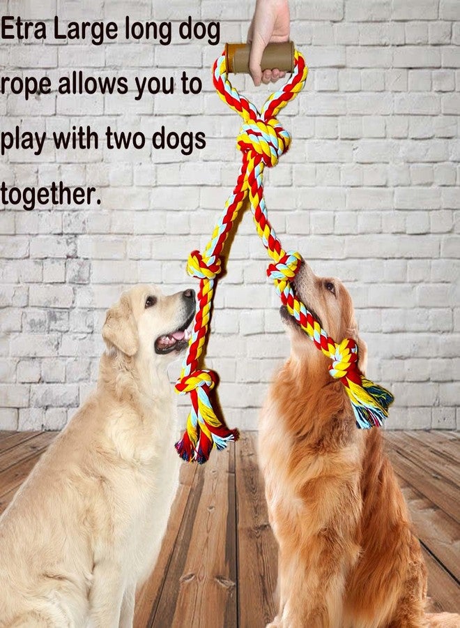 Fejapa Extra Large Dog Rope Toys for Aggressive Chewers - Tug of War, Interactive, Heavy Duty, Outdoor, Medium to Large Breed Dog Chew Rope with Handle - Image 3